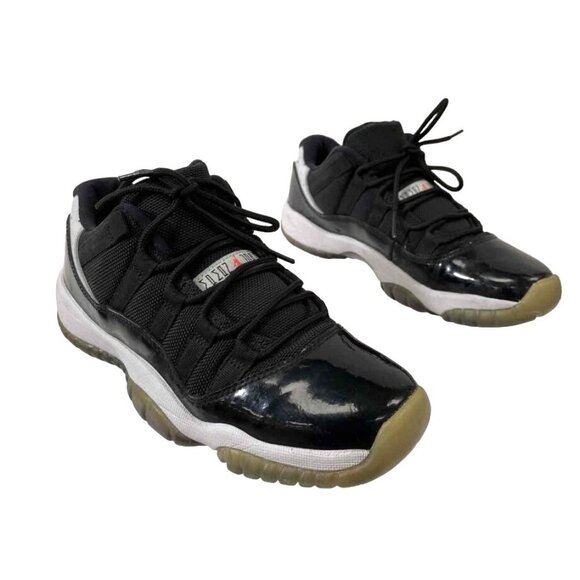 Air Jordan 11 Retro Low Infared Sneakers Size 6Y Black & White Patent Leather Bo - Picture 2 of 8